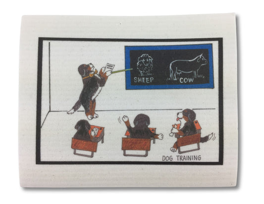 Berner "Dog Training" Swedish Dish Cloth