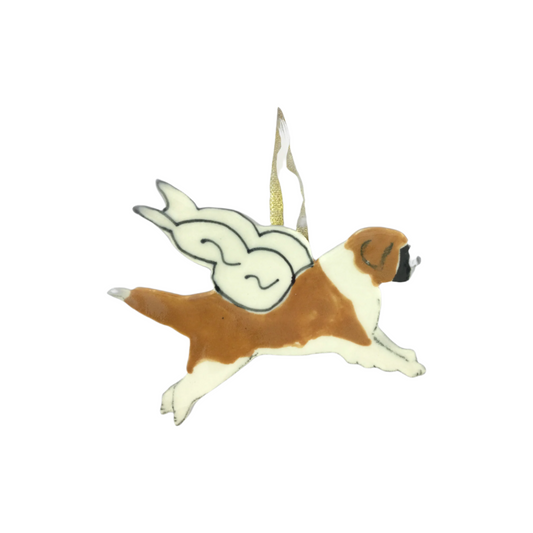 Saint Bernard Angel Ornament