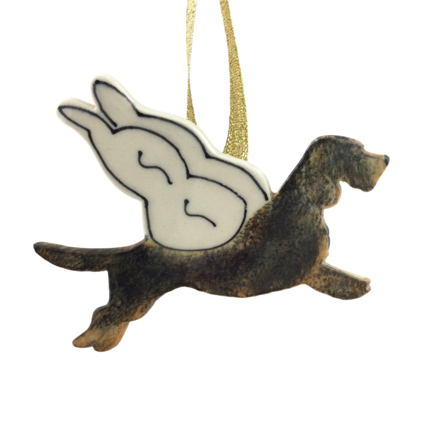 Dachshund Angel Ornament